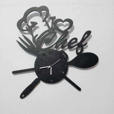 🕒 ساعة حائط مخصصة – 40×40 سم (فوركس أو MDF)